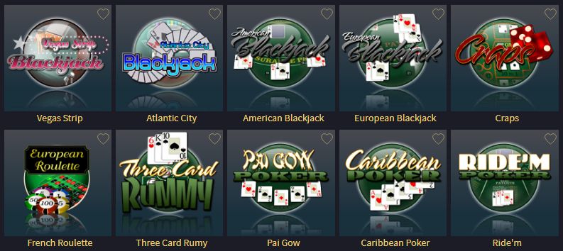 Vegas Crest players can find various table gaming options!