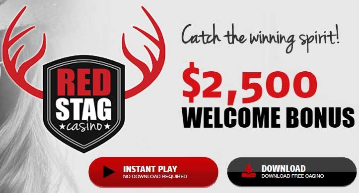 What bonus can you claim from the Red Stag website?