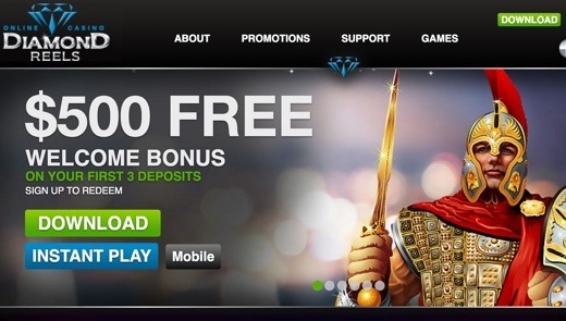 Check the bonuses you can claim through the Diamond Reels website!