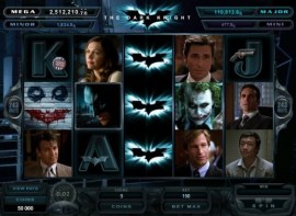 do you want to play dark knight movie slots