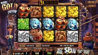 who develops 3d slot games such as golddiggin