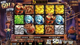 who develops 3d slot games such as golddiggin