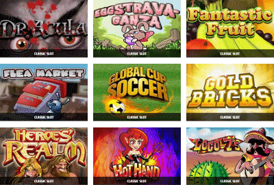 Slots collection at Paradise 8 Casino