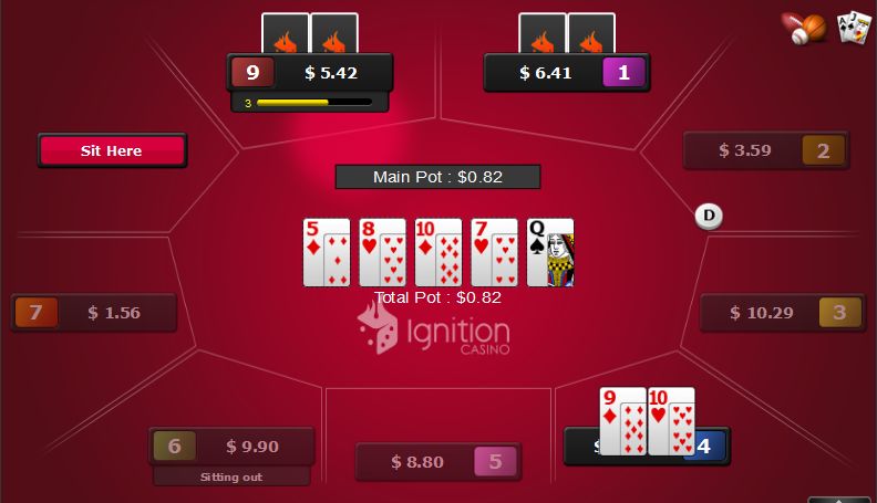 Ignition online casino offers Card games like poker!