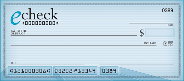 Who can take advantage of the eCheck banking?
