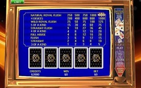 Play video poker games at the Slot Heaven operator!